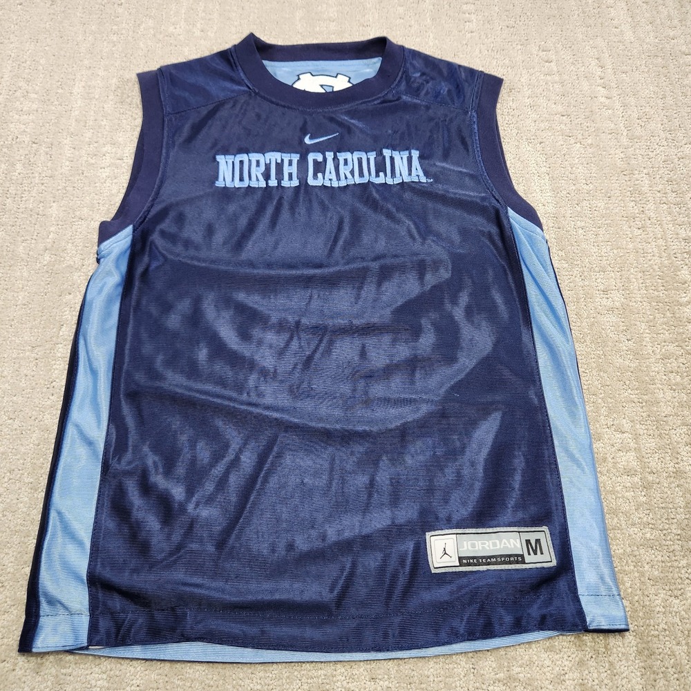 Vintage UNC Tarheels Shirt Youth Medium Jordan Reversible Jersey Basketball